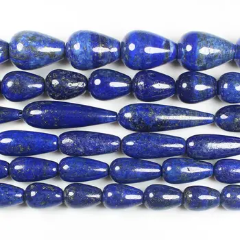Toptan Lapis Lazuli Su damlası Şekli Boncuk 15