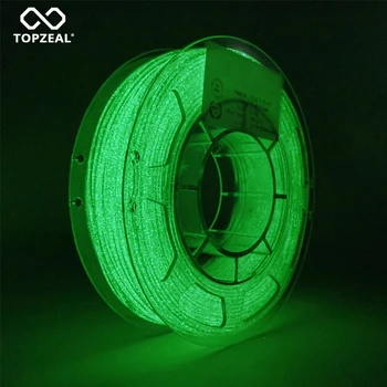 TOPZEAL Glow Shining Yeşil Renk Koyu 3D Yazıcı PLA Filament 1.75 mm PLA 1 KG Biriktirme Firefly Renk