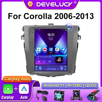 Toyota Corolla E140 için 2 Dın Android 11/150 2006 - 2013 Araba Stereo Radyo Multimedya Video Oynatıcı Navigasyon Carplay IPS DSP RDS