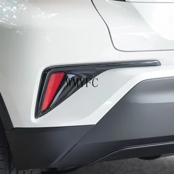 Toyota İçin Fit C-HR CHR 2017-2019 ABS / Karbon Fiber Araba Styling Kapak Trim Arka Kuyruk Arka Sis Lambası lamba çerçevesi