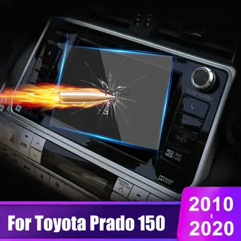 Toyota Land Cruiser Prado için 150 2010 - 2018 2019 2020 Temperli Cam Araba navigasyon Ekran Koruyucu şerit etiket Aksesuarları