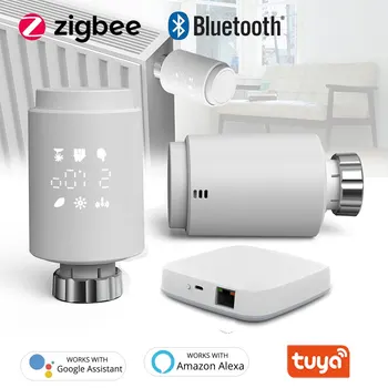 Tuya Zigbee Termostat 220V Akıllı Trv Radyatör Termostatı Zigbee Termostatik Vana sıcaklık kontrol cihazı Alexa İle Çalışmak