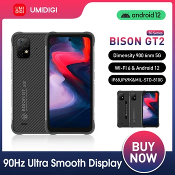 UMIDIGI BISON GT2 PRO Android 12 güçlendirilmiş akıllı telefon 5G IP68 6.5 