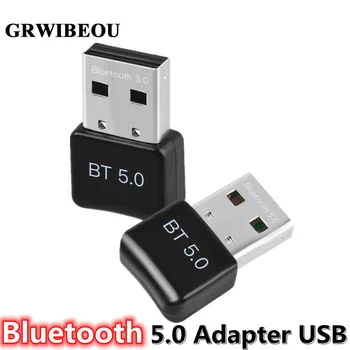 USB Bluetooth 5.0 Bluetooth Adaptörü Alıcı 5.0 Bluetooth Adaptörü BT 5.0+EDR Rtl8761buv Çip PC Laptop için 5.0 BT adaptörü