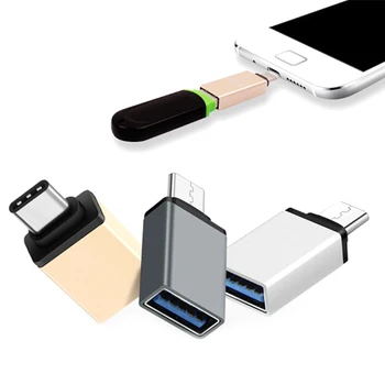 USB-C Tip-C USB OTG Mini Adaptör 3.0 Dönüştürücü Smartphone İçin Yüksek Hızlı Sertifikalı cep telefonu Aksesuarları Şarj Cihazı