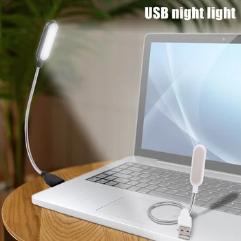 USB Katlanabilir LED gece ışığı Mini okuma masası Lambası Taşınabilir Dizüstü Güç Soketi ışıkları Masa Dekor PC Klavye Aydınlatma