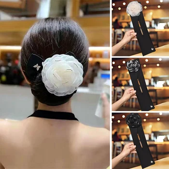 Usta Topuz saç bandı DIY donut yapma makinesi Kızlar Kadınlar Baskı Düğümlü Esnek Twister Şekillendirici Aracı Kafa Bigudi saç aksesuarları