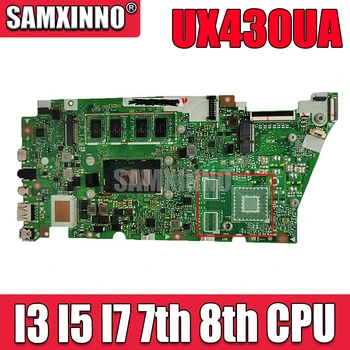UX430UA Dizüstü Anakart I3 I5 I7 7th 8th CPU 8GB 16GB RAM ASUS ZenBook için UX430UA UX430UQ UX430UN UX430U Laptop Anakart 
