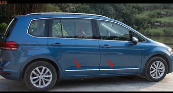 Volkswagen Touran 2011-2015 için Yüksek Kaliteli paslanmaz çelik Gövde Dekorasyon şerit Anti-Ovmak koruma Dekorasyon Araba styling