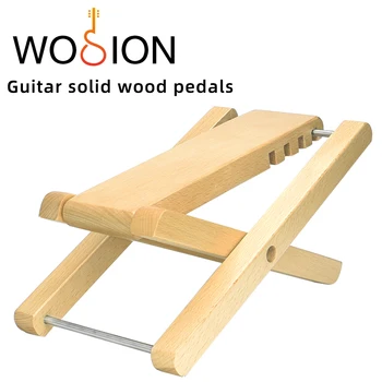 Wosion Masif ahşap pedallar. Istikrarlı gitar çalmak için kullanılır. Masif ahşap pedallar 4 yüksek ve alçak konumda ayarlanabilir.