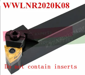 WWLNR2020K08 20 * 20 * 125mm CNC Torna Aracı, Metal Torna Kesme Aletleri, Torna Tezgahları, dış Torna Takım W Tipi WWLNR / L