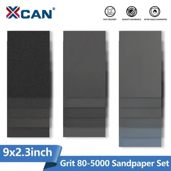 XCAN Zımpara Seti Su Kuru Zımpara Kağıdı 9x3. 6 inç Aşındırıcı Zımpara Kağıdı için Ahşap Metal Otomotiv Parlatma