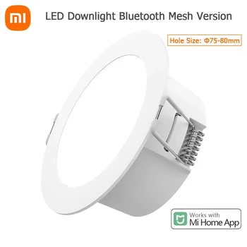 Xiaomi Mijia akıllı Led Downlight Bluetooth Mesh sürümü tarafından kontrol edilen ses akıllı Uzaktan kumanda ayarlamak açık alan tavanı ışık