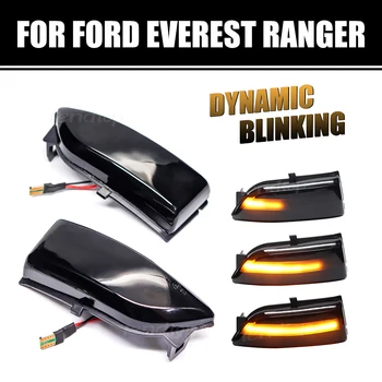 Yan İşıklar Ford Ranger İçin T6 2012-2019 Raptor Wildtrak LED Dinamik Dönüş Sinyalleri Yan dikiz aynası Göstergesi Tekrarlayıcı Lamba