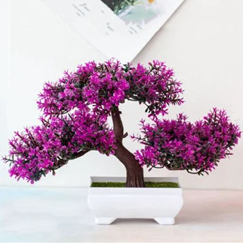 Yapay Bonsai Ağacı Masa Dekorasyon Yapay Bitkiler Bahçe Tencere Ve Yetiştiricilerinin Süsler Plastik Bitkiler Ev Dekorasyon