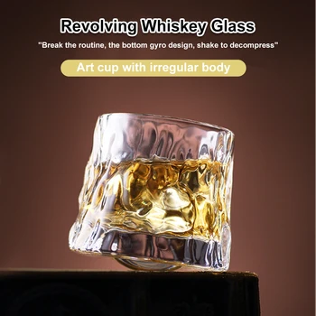 Yaratıcı Viski Gözlük Iplik Scotch Viski Züccaciye 155 ml Kokteyller ROM Dayanıklı Viski Brendi Glasse Fincan Suyu su kupası