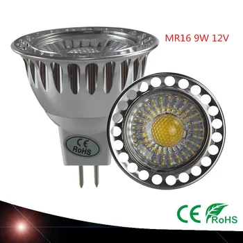 Yeni geliş yüksek kalite LED MR16 Spot 9 W 12 V dim Noel Led tavan ampul lamba soğuk sıcak beyaz