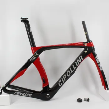 Yeni Kırmızı 700C Yarış Yol bisikleti T1100 3 K tam karbon fiber bisiklet şasisi karbon çatal + seatpost + kelepçe + kulaklık V fren Ücretsiz gemi