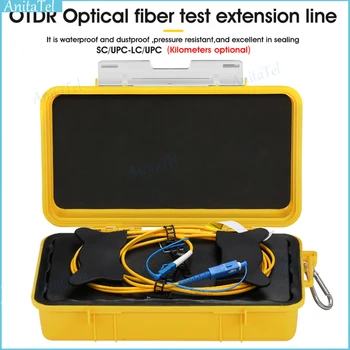 Yeni SC / UPC-LC / UPC Fiber Optik OTDR Lansmanı Kablo Kutusu OTDR Bölge Eliminator 1310 / 1550nm Fiber Yüzükler 500 M 1 km 2 km SM FTTH Aracı