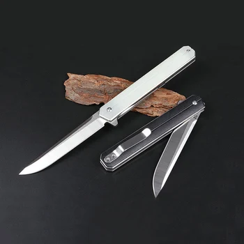 Yeni stil rulman katlanır bıçak açık kamp çakı keskin D2 çelik bıçak G10 kolu açık kendini savunma bıçak