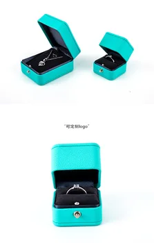 Yeni Takı Ekran Satış Son Moda Takı orijinal mücevher kutusu hediye kutusu tif.co Mavi Bileklik Kılıf Boncuklu Kutu Kolye