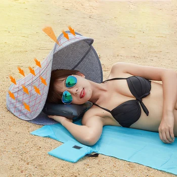 Yeni Taşınabilir Plaj Yüz Çadır Şemsiye Küçük Tente Mini Kafa Çadır Hafif Katlanır Açık Kamp UV Koruma Güneş Barınak
