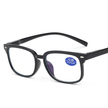 Yeni varış Anti mavi ışık engelleme Unisex okuma gözlüğü kadın erkek kare presbiyopik gözlük diyoptriden +1.0 1.5 2 2.5 4.0