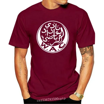 Yeni Wydad Atletizm Kulübü Kazablanka WAC Fas Wydad Kazablanka kulübü Erkekler T gömlek Casual Camiseta Tees %100 % pamuklu tişört