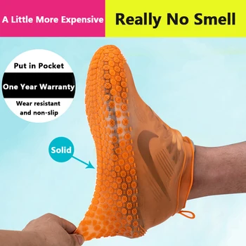 Yeniden kullanılabilir silikon ayakkabı kapağı Botları Su Geçirmez yağmur ayakkabıları Kapakları S/M/L Çocuklar yetişkinler için Açık Kamp kaymaz Galoş