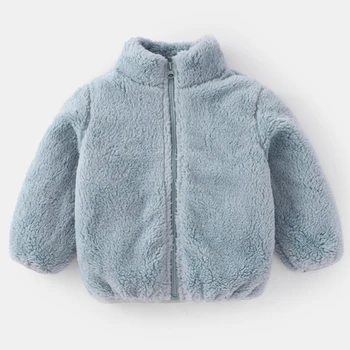 Yenidoğan Bebek Erkek Sonbahar Kış Ceket 1-7 Yıl Bebek Kız Peluş Ceket Çocuk Noel Giyim Çocuklar Sevimli Giyim