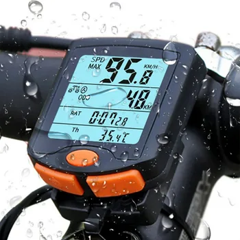 YT-813 Bisiklet Bilgisayar LCD Kablolu Bisiklet Hız Ölçer Dijital Bisiklet Su Geçirmez Kilometre Sayacı İşlevli Bisiklet Bilgisayar Kronometre
