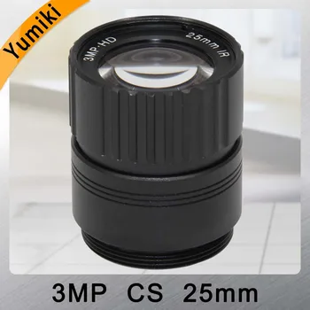 Yumiki CCTV Lens 25mm IR / 1 / 2 5 İnç 3MP F1.4 Sabit CS Dağı Mega Lens 1080P HD IP HD CVI SDI Kamera IP Kamera