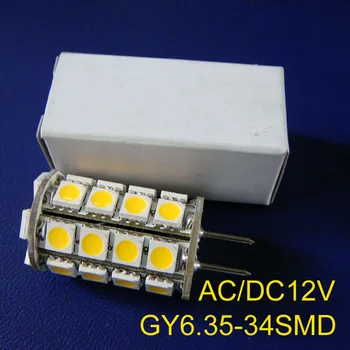 Yüksek kalite 5050 leds AC / DC12V GY6.35 LED lambalar,G6. 35 led Kristal lamba 12 v GY6 led ampuller Işıklar ücretsiz kargo 8 adet / grup