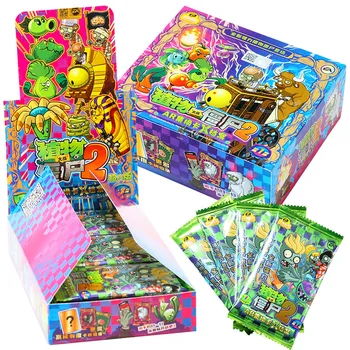 Zombi 2 Kart Bezelye Peashooter Gatling Ayçiçeği Chomper Kağıt Harfler Oyunları Çocuk Anime Koleksiyonu çocuk hediyesi Oyun Oyuncak