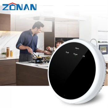 ZONAN GS20 433mhz Doğal Gaz Sensörü Ev Mutfak Ses Sistemi Ev Sineması Akıllı Gaz Dedektörü Kullanımı Güvenlik Alarm Kiti