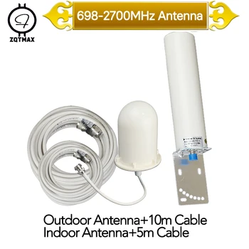 ZQTMAX 900 1800 2100 2600 2g 3g 4g mobil sinyal güçlendirici umts lte internet amplifikatör Onmi Günlük periyodik iletişim anteni