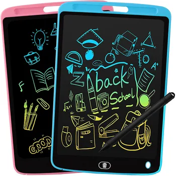 Çocuk Çizim Araçları 12 İnç Elektronik LCD yazı tahtası Dijital Grafik Çizim tahtasında yazı tahtası Erkek ve Kız Hediye