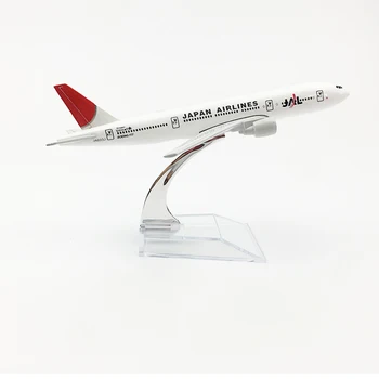 Ücretsiz kargo JAPONYA Havayolları uçak modeli Boeing 777 uçak 16 CM Metal alaşım diecast 1:400 uçak modeli oyuncak çocuklar için