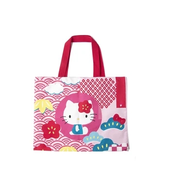 Üniversite Öğrencileri için okul sırt çantası Sanrio Hello Kitty Çantası Sevimli Kanvas çanta Moda omuzdan askili çanta