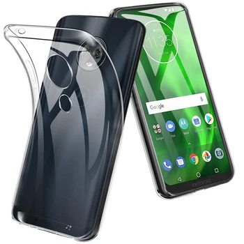 Şeffaf Yumuşak TPU Motorola Moto G7 Artı Oyun Güç ABD Avrupa Versiyonu telefon kılıfı arka kapak G7Play G7Power G7Plus ABD AB
