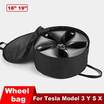Tesla jant kapağı Çantası Oxford jant kapağı saklama çantası Model 3 2022 Model Y Aero 18 